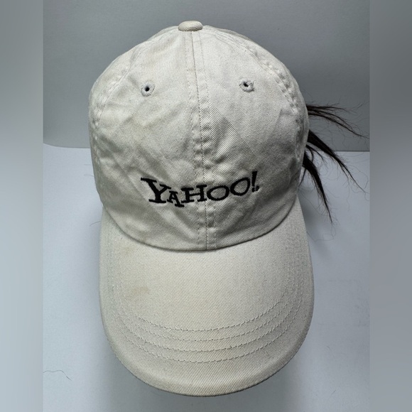 Vintage Yahoo Port authority Adjustable Baseball Cap with Embroidered Logo main image 5